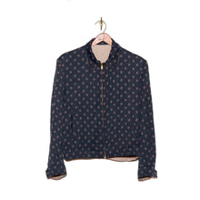 Load image into Gallery viewer, 1950's Rayon Black Atomic Gab Reversible Rickey Jacket