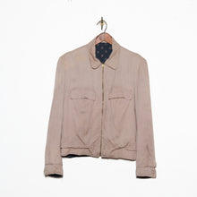 Load image into Gallery viewer, 1950's Rayon Black Atomic Gab Reversible Rickey Jacket
