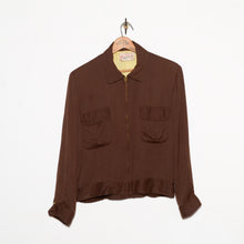Load image into Gallery viewer, Hercules 1950's Rayon Gab Rickey Jacket brown