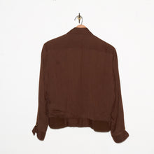 Load image into Gallery viewer, Hercules 1950's Rayon Gab Rickey Jacket brown