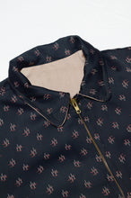 Load image into Gallery viewer, 1950's Rayon Black Atomic Gab Reversible Rickey Jacket