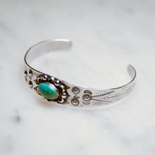 Load image into Gallery viewer, Fred Harvey Era “Navajo” Handmade Turquoise Bungle