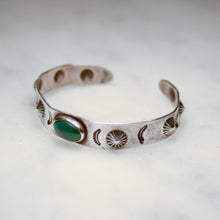 Load image into Gallery viewer, Fred Harvey Era “Navajo” Handmade Turquoise Bungle