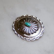 Load image into Gallery viewer, Fred Harvey Era “Navajo” Handmade Concho Pin