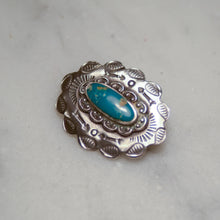 Load image into Gallery viewer, Fred Harvey Era “Navajo” Handmade Concho Pin