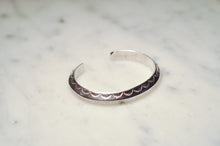 Load image into Gallery viewer, Fred Harvey Era “Navajo” Handmade Heavy Triangle Shape Bungle