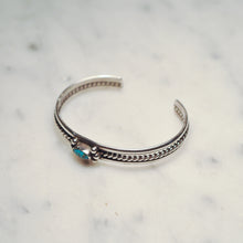 Load image into Gallery viewer, Fred Harvey Era “Navajo” Handmade Turquoise Twisted Bungle
