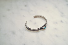 Load image into Gallery viewer, Fred Harvey Era “Navajo” Handmade Turquoise Twisted Bungle