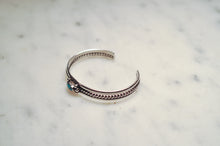 Load image into Gallery viewer, Fred Harvey Era “Navajo” Handmade Turquoise Twisted Bungle