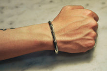 Load image into Gallery viewer, Fred Harvey Era “Navajo” Handmade Thin Triangle Shape Bungle