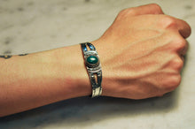 Load image into Gallery viewer, Fred Harvey Era “Navajo” Handmade Turquoise Bungle