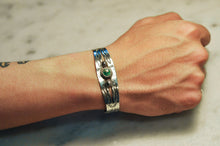 Load image into Gallery viewer, Fred Harvey Era “Navajo” Handmade Turquoise Bungle