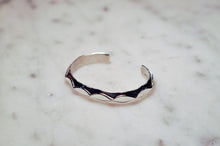 Load image into Gallery viewer, Fred Harvey Style “Navajo” Handmade Triangle Stamped Bungle by Tahe