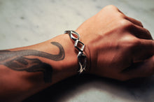 Load image into Gallery viewer, Fred Harvey Era “Navajo” Handmade Sand Cast Bangle