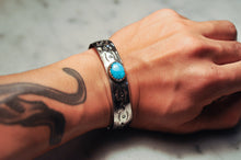 Load image into Gallery viewer, Fred Harvey Era “Navajo” Handmade Turquoise Bangle