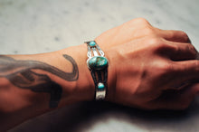 Load image into Gallery viewer, Fred Harvey Era “Navajo” Handmade Turquoise Bangle