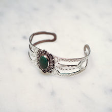 Load image into Gallery viewer, Fred Harvey Era “Navajo” Handmade Turquoise Bangle