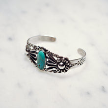 Load image into Gallery viewer, Fred Harvey Era “Navajo” Handmade Turquoise Bangle