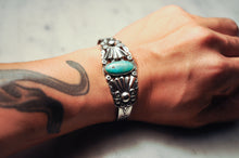 Load image into Gallery viewer, Fred Harvey Era “Navajo” Handmade Turquoise Bangle