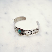 Load image into Gallery viewer, Fred Harvey Era “Navajo” Handmade Turquoise Bangle
