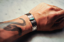 Load image into Gallery viewer, Fred Harvey Era “Navajo” Handmade Turquoise Bangle