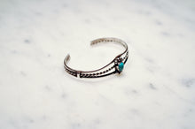 Load image into Gallery viewer, Fred Harvey Era “Navajo” Handmade Twisted Wire Turquoise Bangle