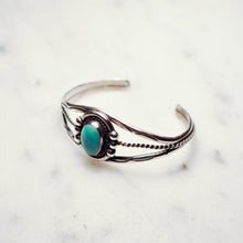 Load image into Gallery viewer, Fred Harvey Era “Navajo” Handmade Twisted Wire Turquoise Bangle