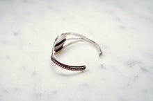 Load image into Gallery viewer, Fred Harvey Era “Navajo” Handmade Twisted Wire Turquoise Bangle