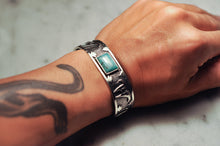 Load image into Gallery viewer, “Navajo” Handmade Turquoise Horse Bangle