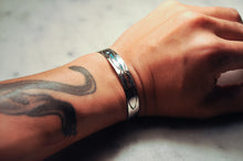Load image into Gallery viewer, “Navajo” Handmade Turquoise & Coral Inlay Bangle