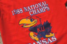 Load image into Gallery viewer, Screen Stars - Kansas University Collage Tee Shirt