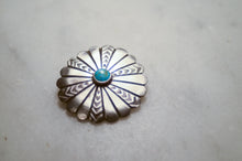 Load image into Gallery viewer, Fred Harvey Era “Navajo” Handmade Concho Pin