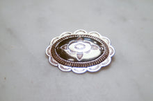 Load image into Gallery viewer, Fred Harvey Era “Navajo” Handmade Concho Pin
