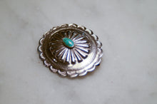Load image into Gallery viewer, Fred Harvey Era “Navajo” Handmade Concho Pin