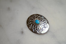 Load image into Gallery viewer, Fred Harvey Era “Navajo” Handmade Concho Pin