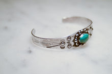 Load image into Gallery viewer, Fred Harvey Era “Navajo” Handmade Turquoise Bungle