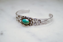 Load image into Gallery viewer, Fred Harvey Era “Navajo” Handmade Turquoise Bungle
