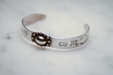 Load image into Gallery viewer, Fred Harvey Era “Navajo” Handmade Coin Silver Bungle