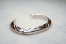 Load image into Gallery viewer, Fred Harvey Era “Navajo” Handmade Triangle Shape Bungle