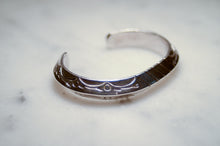 Load image into Gallery viewer, Fred Harvey Era “Navajo” Handmade Triangle Shape Bungle
