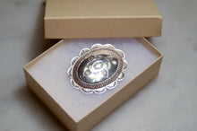 Load image into Gallery viewer, Fred Harvey Era “Navajo” Handmade Concho Pin