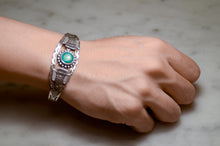 Load image into Gallery viewer, Fred Harvey Era “Navajo” Handmade Double Thunderbirds Bungle