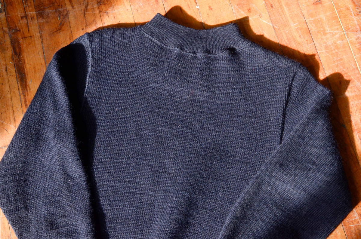 希少】RRL military wool knit navy stencil