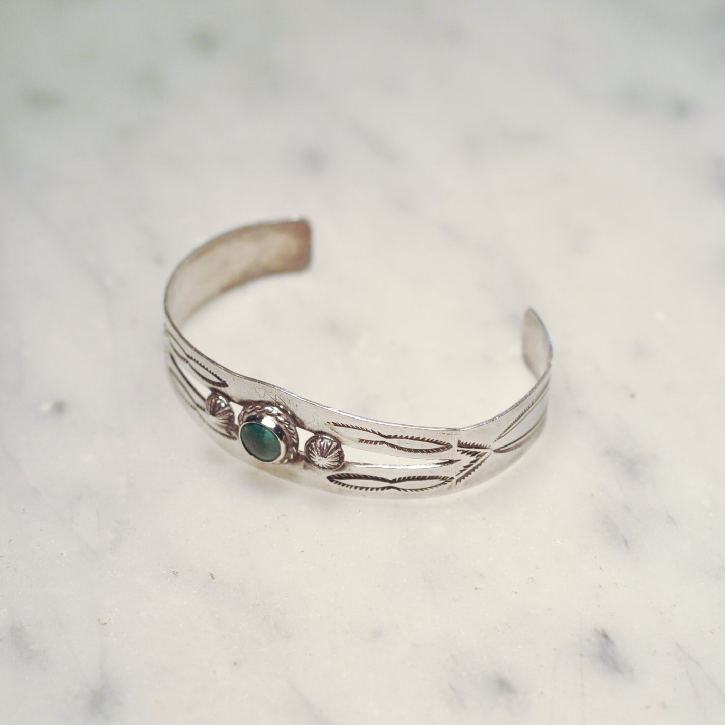 Fred Harvey Era “Navajo” Handmade Turquoise Bungle – Rugged Road & Co