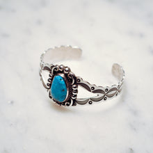 Load image into Gallery viewer, Fred Harvey Style “Navajo” Handmade Turquoise Bangle
