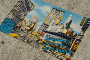 Vintage Post Card - Times Square