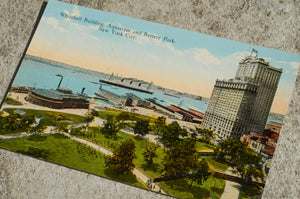 Vintage Post Card - Battery Park