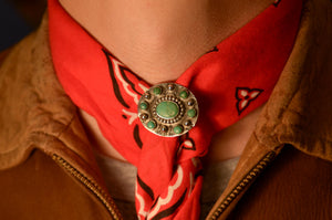 Fred Harvey Era “Navajo” Handmade Concho Pin