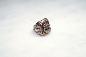 USN Sterling Silver Signet Ring