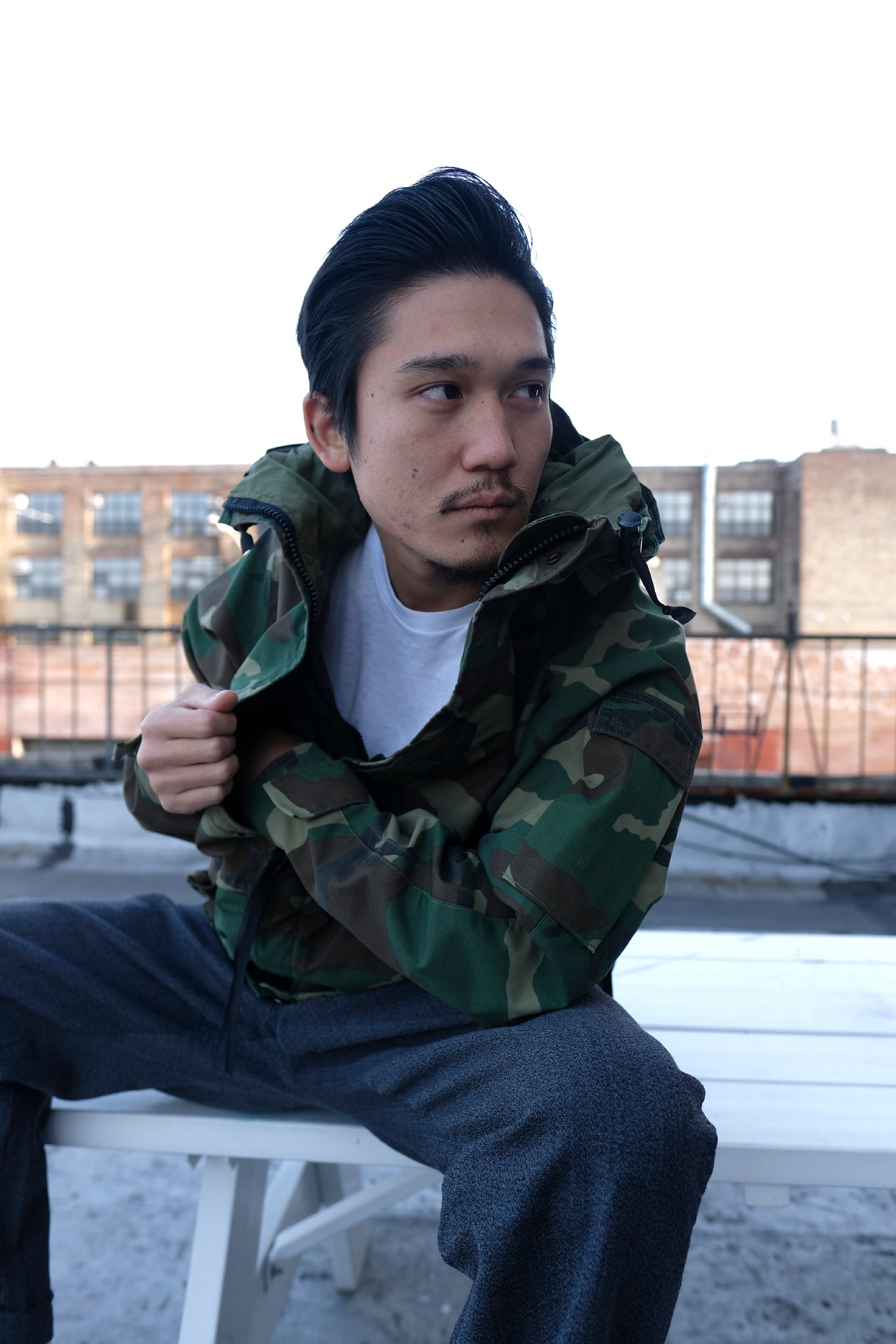 裾にドローコード等はありませんNEIGHBORHOOD ECWCS CN-JKT WOODLAND CAMO